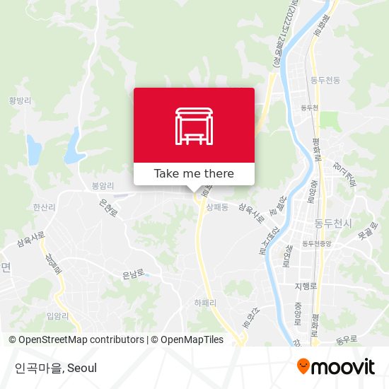 인곡마을 map