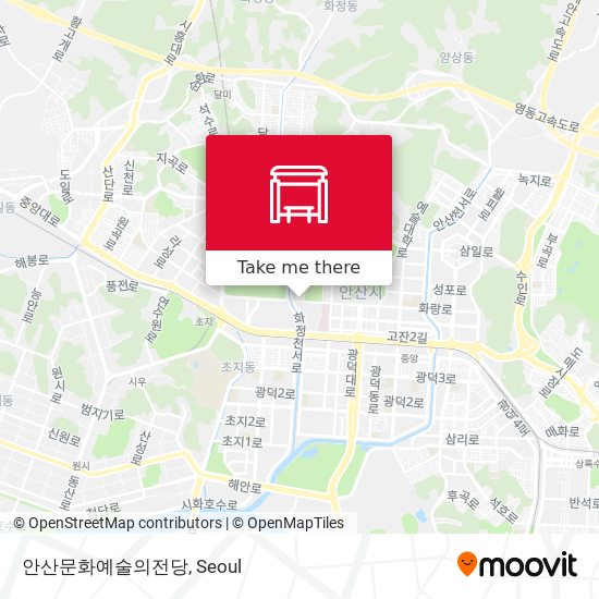 안산문화예술의전당 map