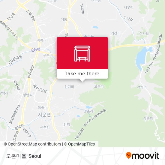 오촌마을 map