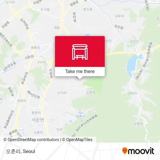 오촌리 map