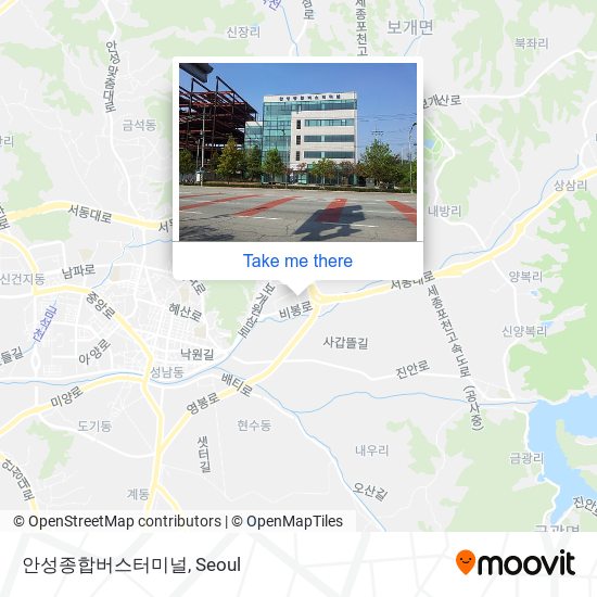 안성종합버스터미널 map