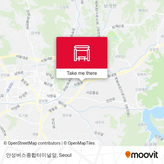 안성버스종합터미널앞 map
