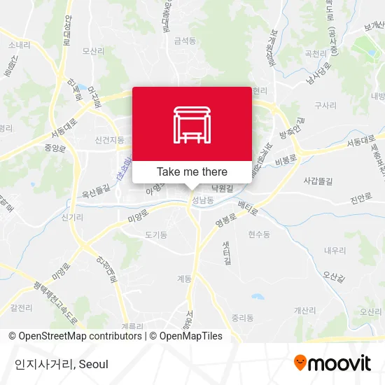 인지사거리 map