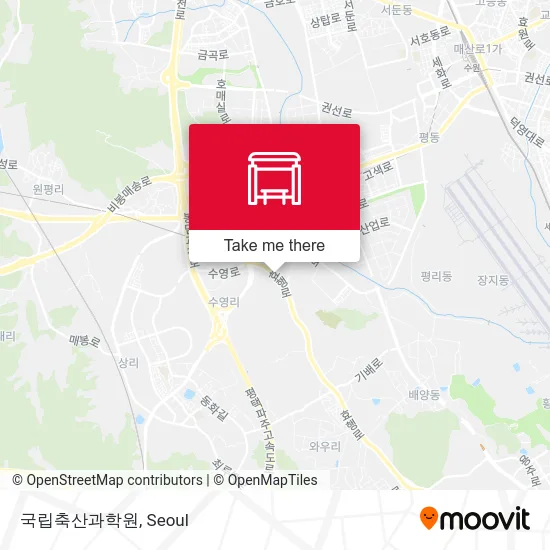 국립축산과학원 map