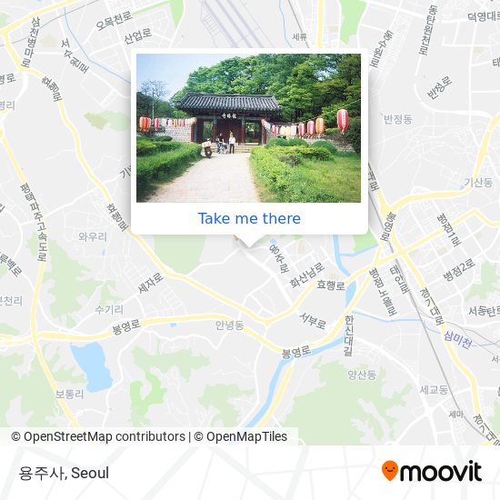 용주사 map