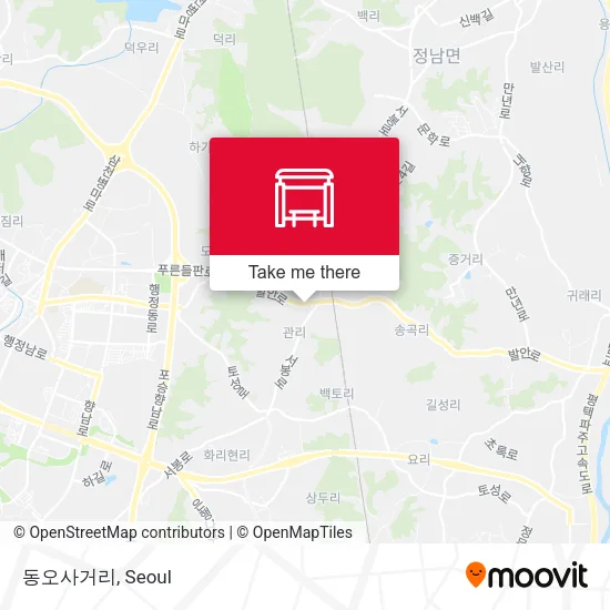 동오사거리 map