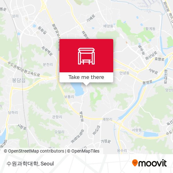 수원과학대학 map