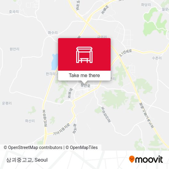 삼괴중고교 map