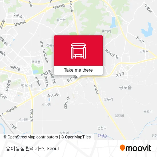 용이동삼천리가스 map