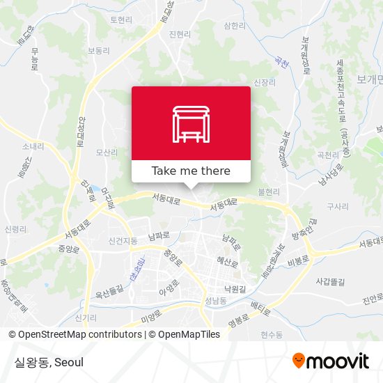 실왕동 map