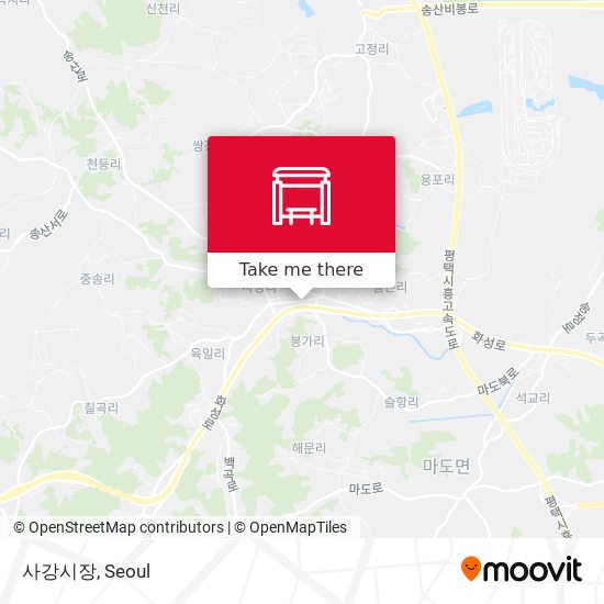 사강시장 map