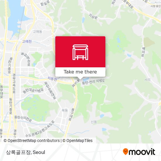 상록골프장 map