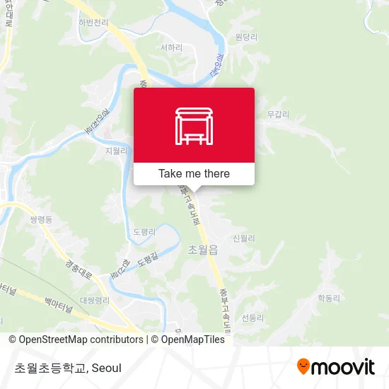 초월초등학교 map