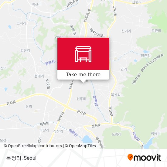 독정리 map