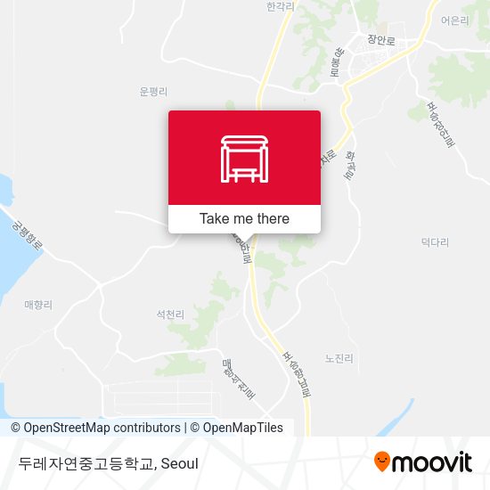 두레자연중고등학교 map