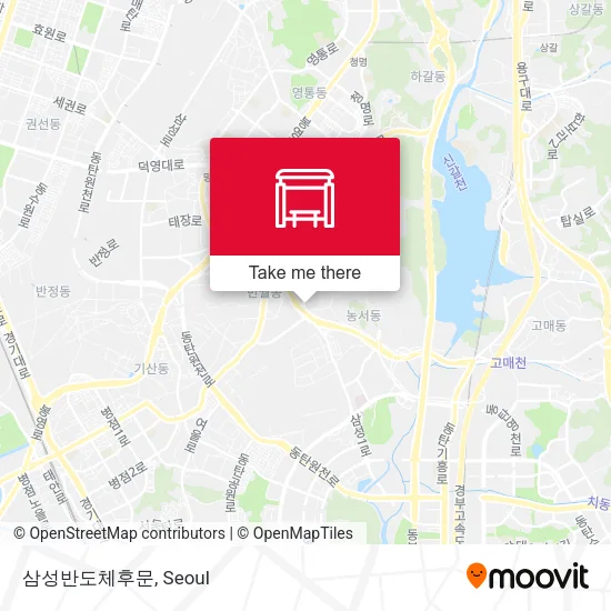 삼성반도체후문 map