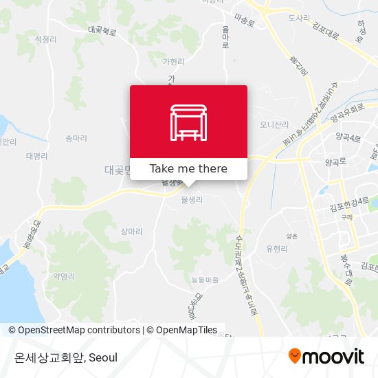 온세상교회앞 map