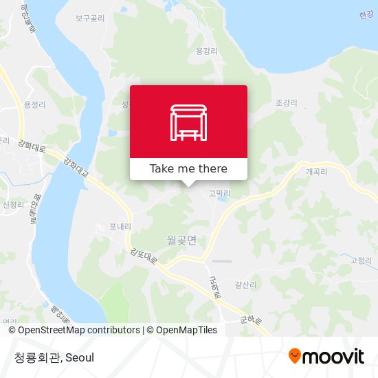 청룡회관 map