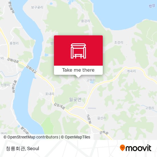 청룡회관 map