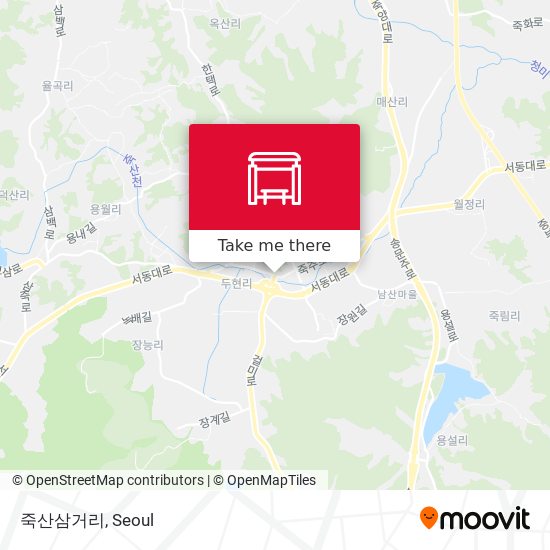 죽산삼거리 map