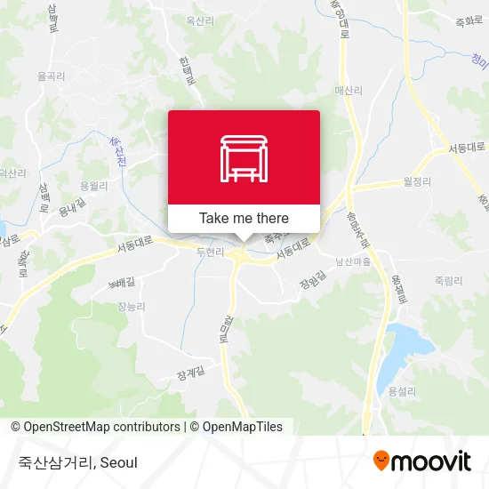 죽산삼거리 map