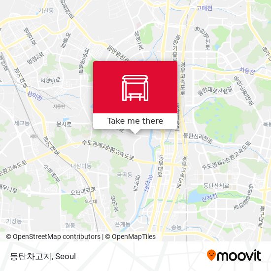 동탄차고지 map