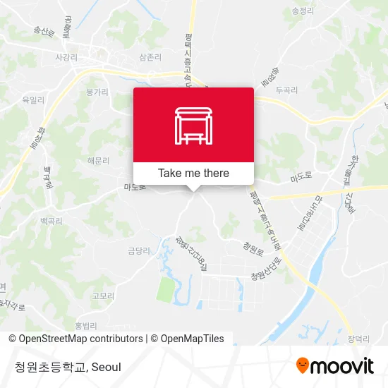 청원초등학교 map