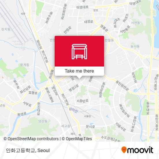 안화고등학교 map