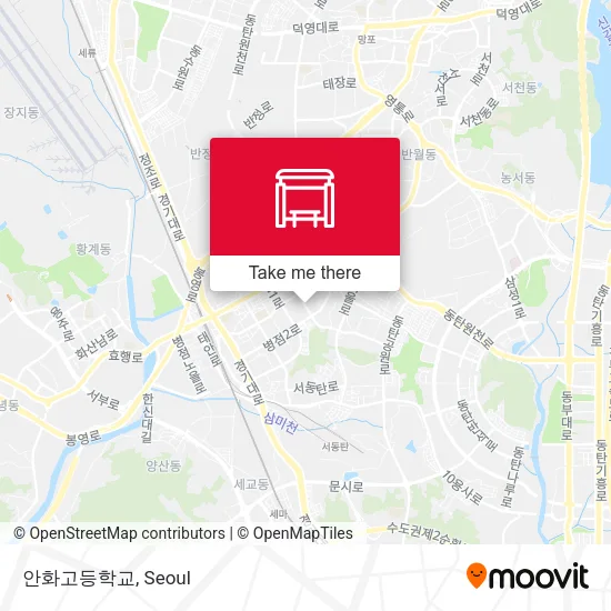안화고등학교 map