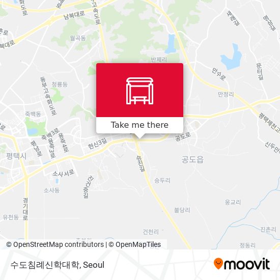 수도침례신학대학 map