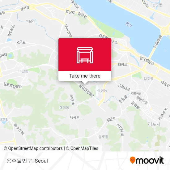 옹주물입구 map