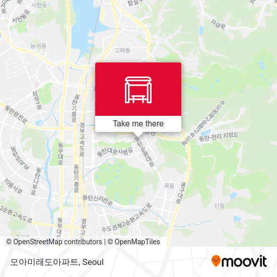모아미래도아파트 map