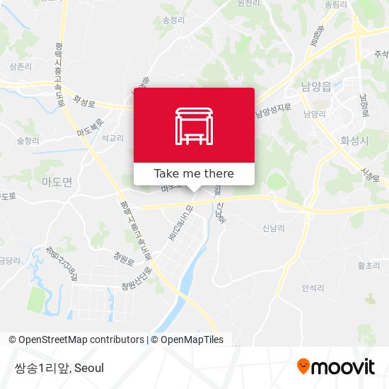 쌍송1리앞 map