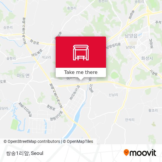 쌍송1리앞 map