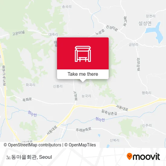노동마을회관 map