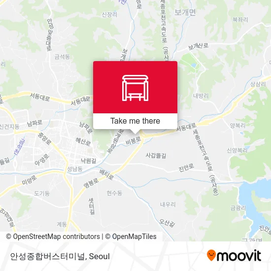 안성종합버스터미널 map