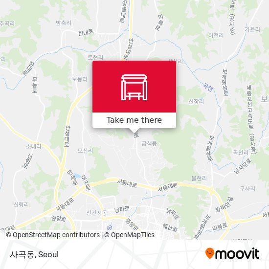 사곡동 map