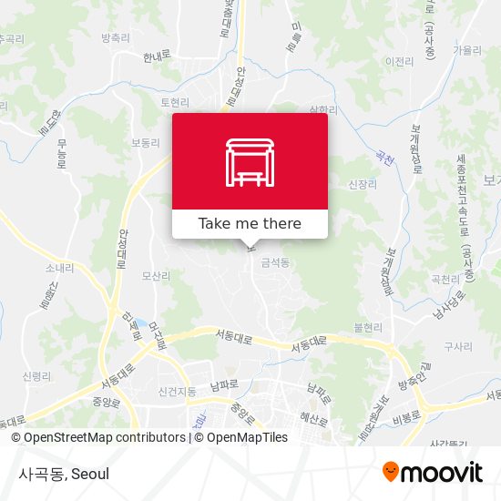 사곡동 map
