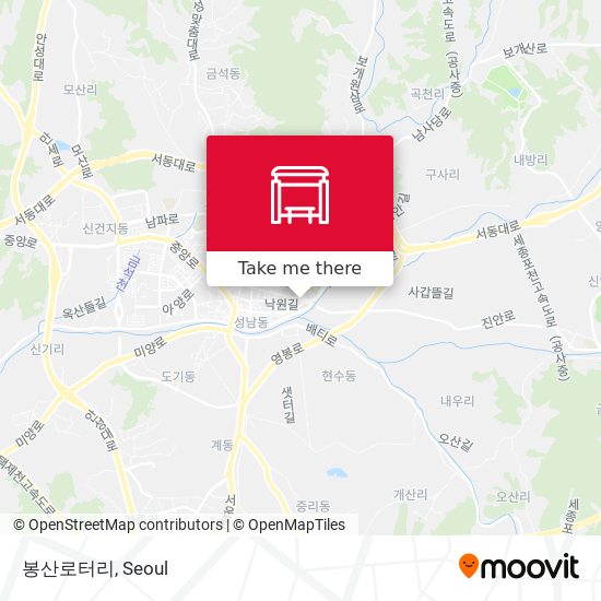 봉산로터리 map