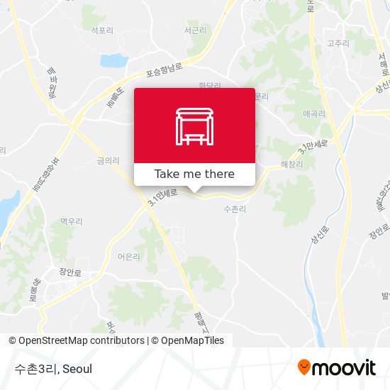수촌3리 map