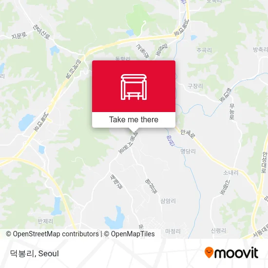 덕봉리 map