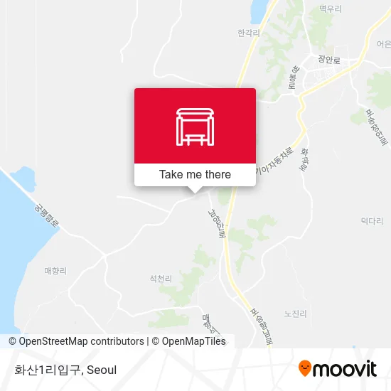 화산1리입구 map