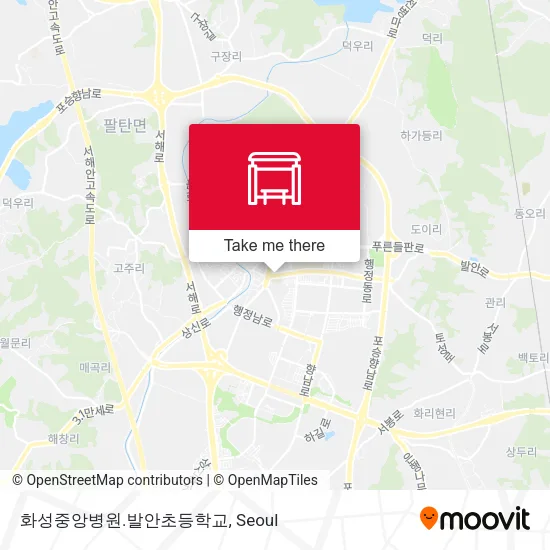 화성중앙병원.발안초등학교 map