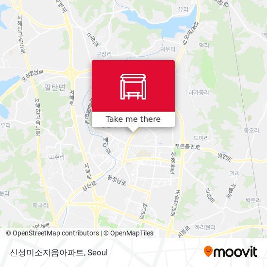 신성미소지움아파트 map