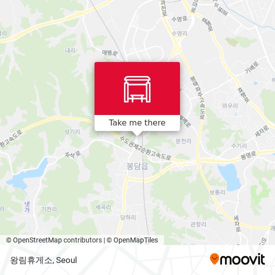 왕림휴게소 map