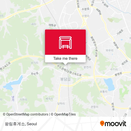 왕림휴게소 map