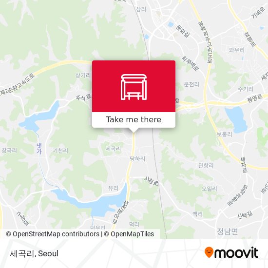 세곡리 map