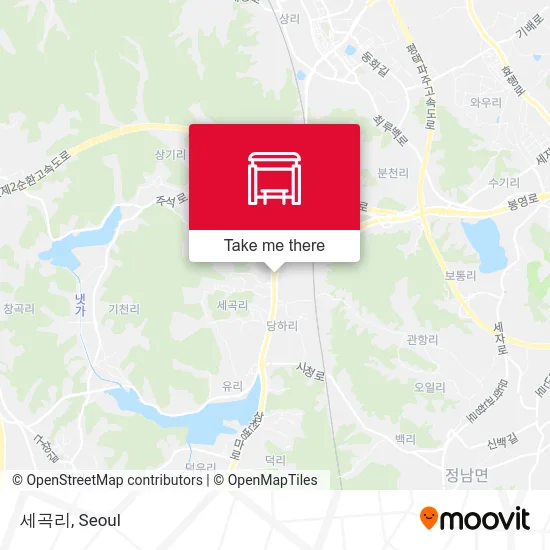 세곡리 map