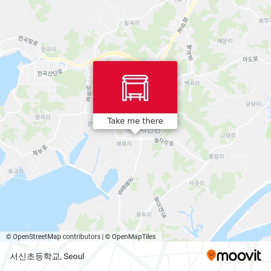 서신초등학교 map