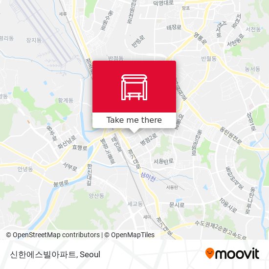 신한에스빌아파트 map